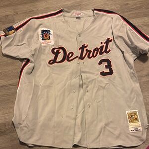 Alan Trammell Mitchell & Ness Gray Cooperstown Collection Jersey 1994 25th Ann